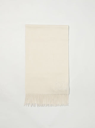 Max Mara White Cashmere Scarf