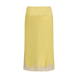 Saint Laurent Multicolor Silk Midi Skirt