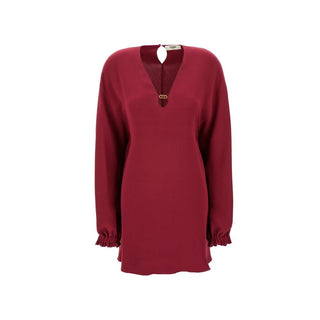 Fendi Purple Silk Casual Dress