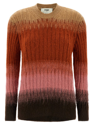 Fendi Multicolor Wool Cardigan
