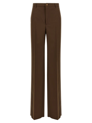 Gucci Brown Polyester Dress Pants