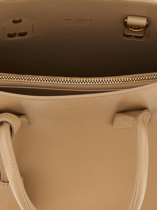 Saint Laurent Beige Calfskin Handbag