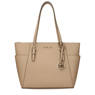 Michael Kors Beige Leather Shoulder Bag