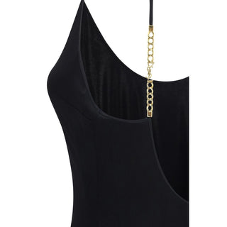 Saint Laurent Black Viscose Casual Dress