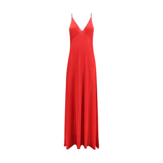 Fendi Red Silk Casual Dress