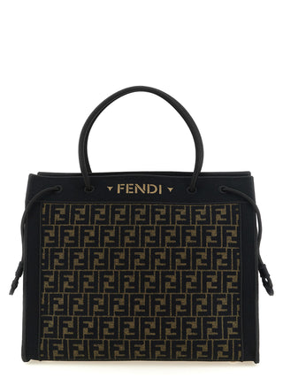 Fendi Brown Cotton Tote Bag