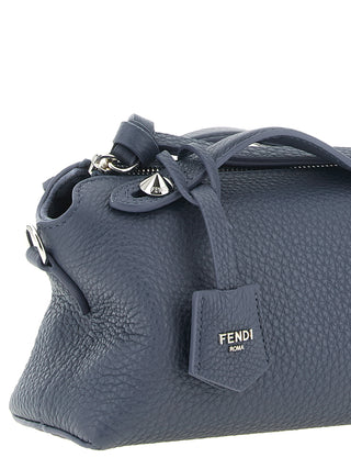 Fendi Blue Calfskin Clutch Bag