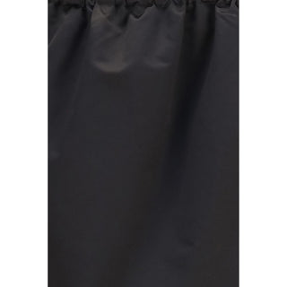 Prada Black Silk Midi Skirt